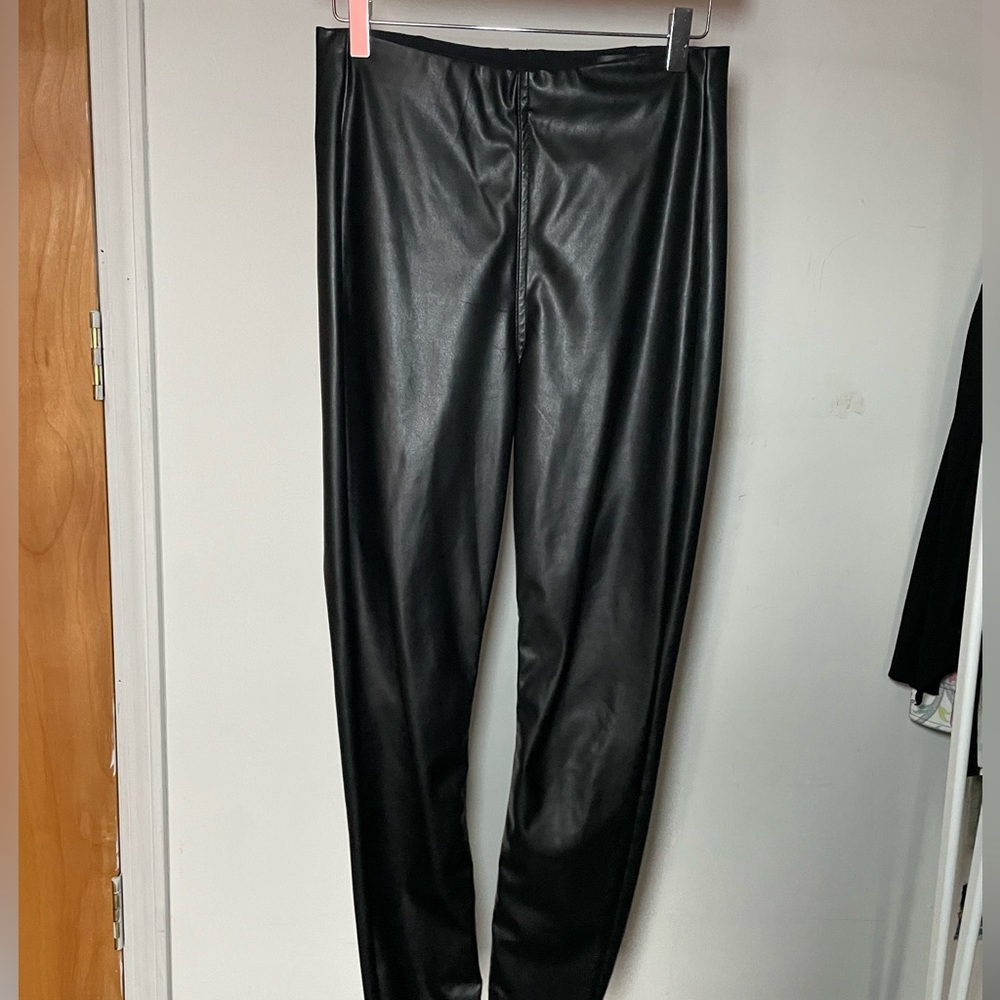 Rag & Bone Black Nina Faux Leather Pants